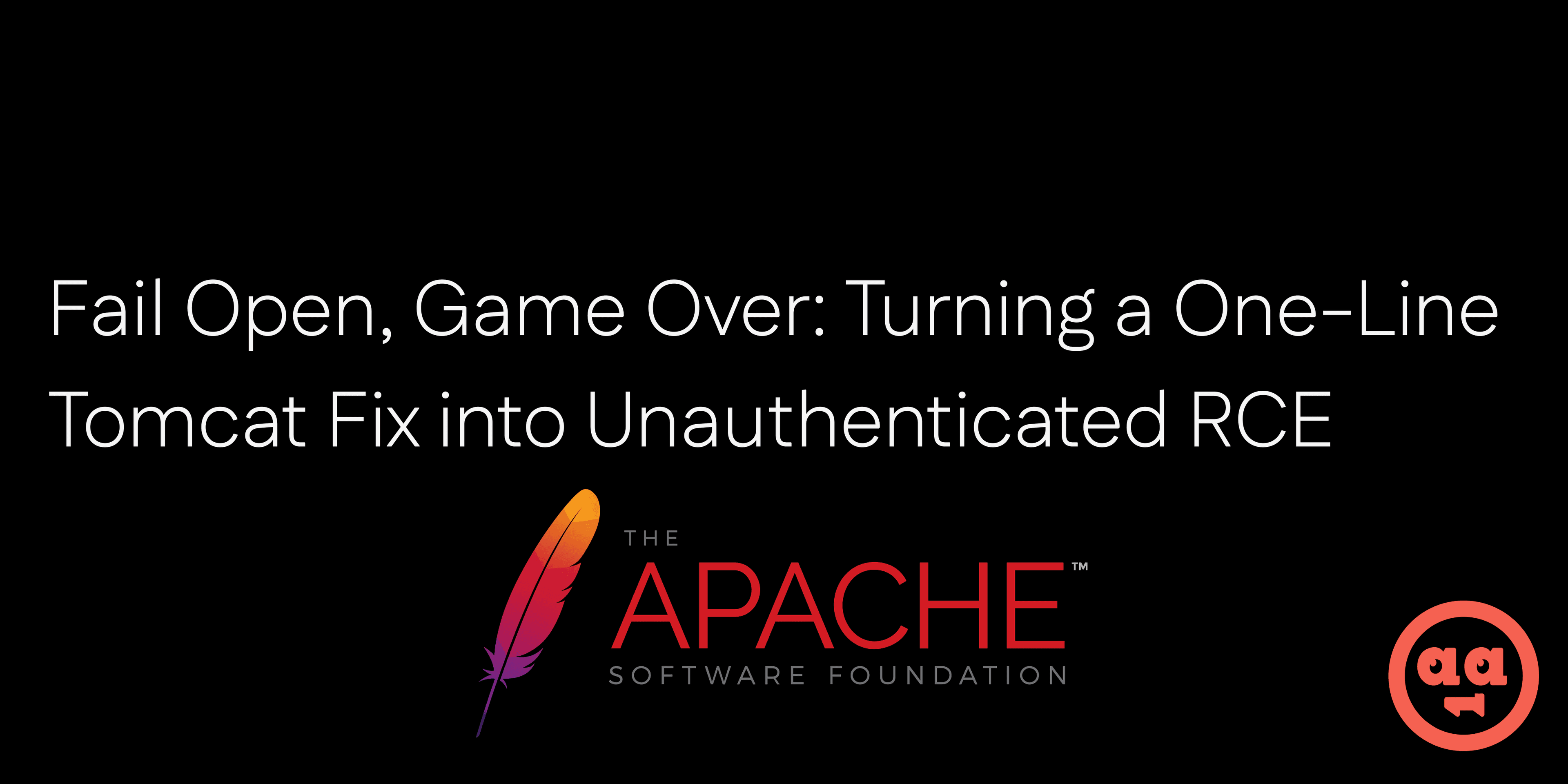 Fail Open, Game Over: Turning a One-Line Tomcat Fix into Unauthenticated RCE